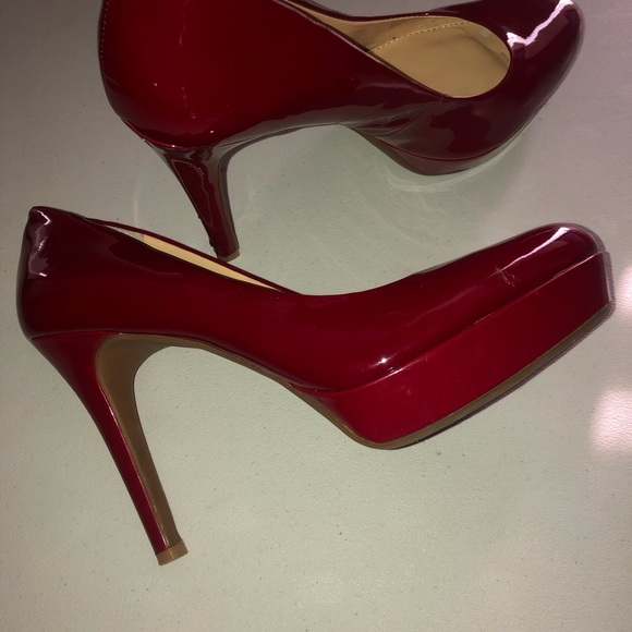 GIANNI BINI Hot Red Pumps Size 8 - Picture 4 of 11